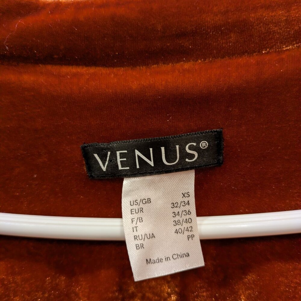 Burnt orange Velvet/Beaded Blazer - Picture 5 of 8